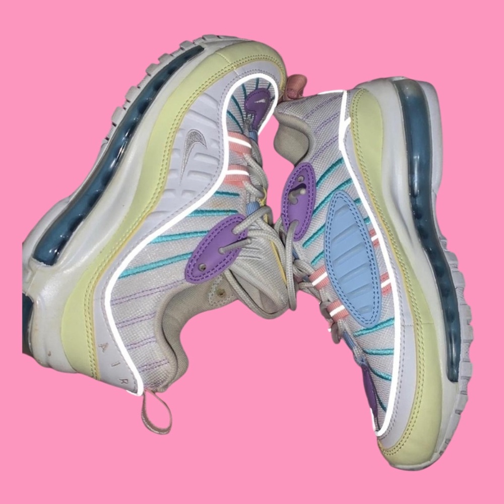 Host pick Colorful Nike Air Max 98 Easter Pastels Women sz 6.5 - Picture 1 of 10
